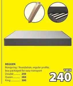 JYSK BEGGEN Boxspring / foundation offer