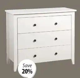 JYSK STOKE 3-drawer Chest offer