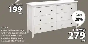 JYSK STOKE Classic bedroom storage offer