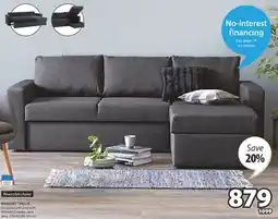 JYSK MARSLEV / DELLA Sectional sofa bed with storage offer