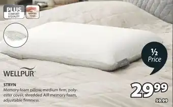 JYSK WELLPUR STRYN Memory foam pillow offer