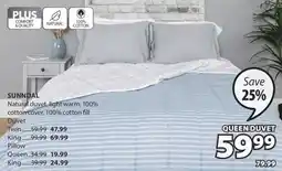 JYSK SUNNDAL Natural duvet offer