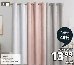 JYSK ASTRID Room darkening curtain offer