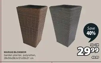 JYSK MARGIE/BLOMMOR Garden planter, polyrattan offer