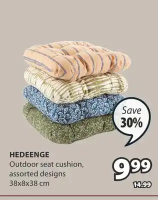 JYSK HEDEENGE Outdoor seat cushion offer