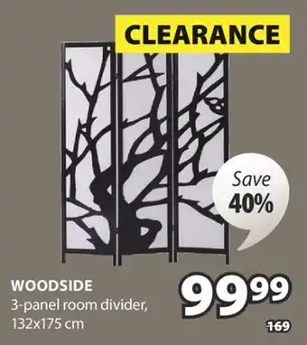 JYSK WOODSIDE 3-panel room divider offer