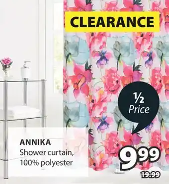 JYSK ANNIKA Shower curtain offer