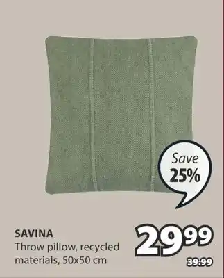 JYSK SAVINA Throw pillow offer