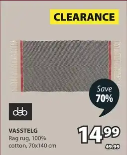 JYSK VASSTELG Rag rug offer