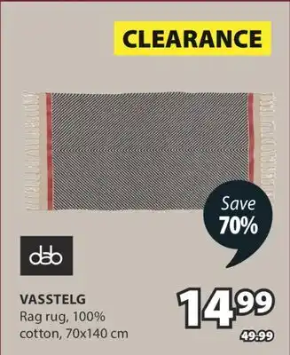 JYSK VASSTELG Rag rug offer