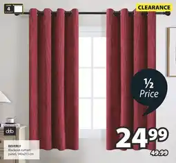 JYSK BEVERLY Blackout curtain panel offer