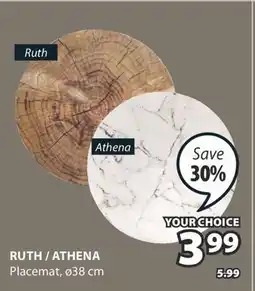 JYSK RUTH/ATHENA Placemat offer