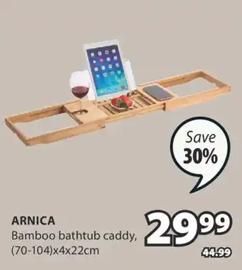 JYSK ARNICA Bamboo bathtub caddy offer