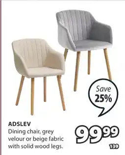 JYSK ADSLEV Dining chair offer