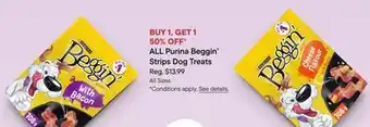 Petvalu ALL Purina Beggin' Strips Dog Treats offer