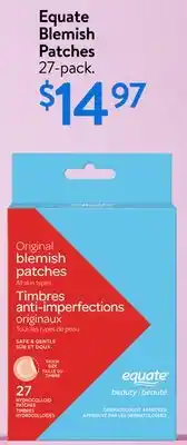 Walmart Equate Blemish Patches offer