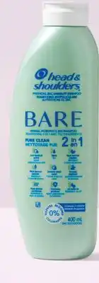 Walmart Head & Shoulders BARE Pure Clean 2-in-1 Anti-Dandruff Shampoo offer