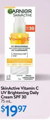 Walmart SkinActive Vitamin C UV Brightening Daily Cream SPF 30 offer