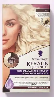 Walmart Schwarzkopf Keratin Blonde Permanent Hair Colour Cream or Anti-Brass Purple Mask offer