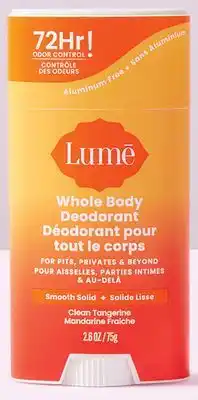 Walmart Lume Whole Body Deodorant Stick offer