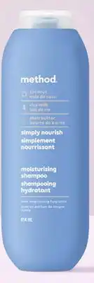 Walmart Method Simply Nourish Shampoo or Conditioner offer