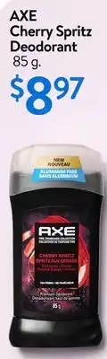 Walmart AXE Cherry Spritz Deodorant offer