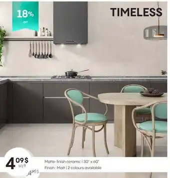 Deco Surfaces TIMELESS Matte-finish ceramic | 30 x 60 offer