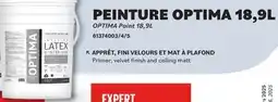 Matériaux Pont Masson Optima Eggshell Interior Latex Paint Pure White 18.9 L offer