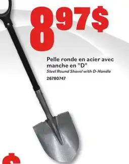 Matériaux Pont Masson Steel Round Shovel with D-Handle offer