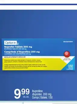 Uniprix Option+ Ibuprofène Ibuprofen, 200 mg Compr./Tablets offer