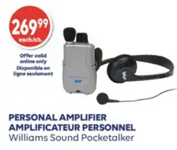 Wellwise by Shoppers AMPLIFICATEUR PERSONNEL Williams Sound Pocketalker offer