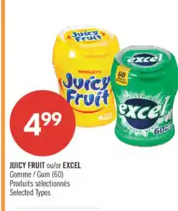 Pharmaprix JUICY FRUIT or EXCEL Gum offer