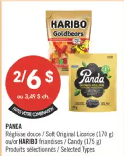 Pharmaprix PANDA Soft Original Licorice (170 g) or Candy (175 g) offer