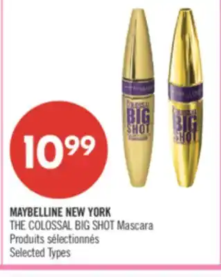 Pharmaprix MAYBELLINE NEW YORK THE COLOSSAL BIG SHOT Mascara offer