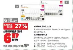 BMR AMPOULE DEL A19 offer