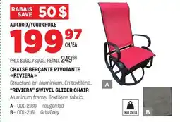 BMR CHAISE BERÇANTE PIVOTANTE RIVIERA offer