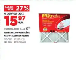 BMR FILTRE MICRO-ALLERGÈNE offer