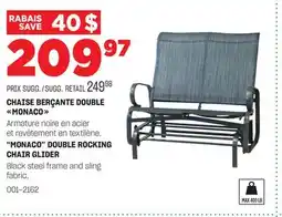 BMR CHAISE BERÇANTE DOUBLE MONACO offer