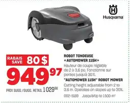 BMR ROBOT TONDEUSE AUTOMOWER 115H offer