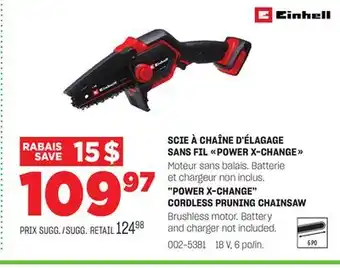 BMR SCIE À CHAÎNE D'ÉLAGAGE SANS FIL POWER X-CHANGE offer