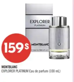 Pharmaprix MONTBLANC EXPLORER PLATINUM Eau de parfum offer