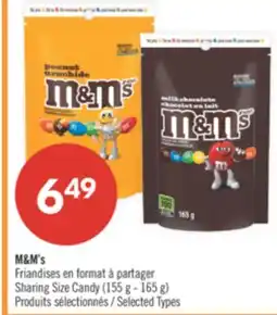 Pharmaprix M&M's Sharing Size Candy offer