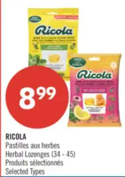 Pharmaprix RICOLA Herbal Lozenges offer