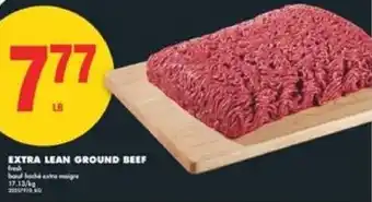 No Frills Extra lean ground beef offer