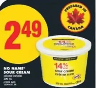 No Frills No name sour cream offer