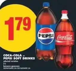 No Frills Coca-cola or pepsi soft drinks offer