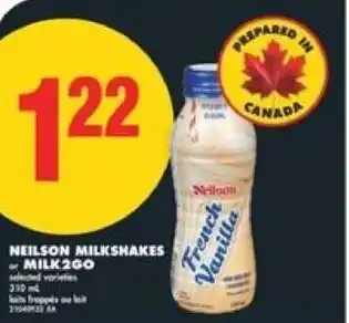 No Frills Neilson milkshakes milk2go offer