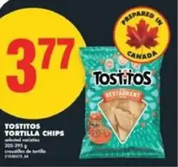 No Frills Tostitos tortilla chips offer