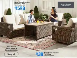 Walmart Better Homes & Gardens Rockport 4-Piece Conversation Set offer