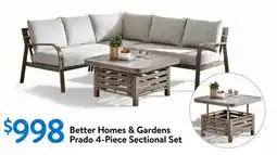 Walmart Better Homes & Gardens Prado 4-Piece Sectional Set offer